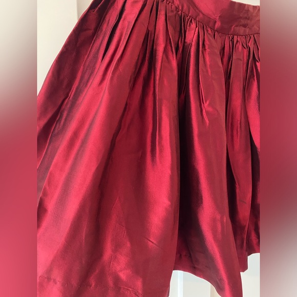 Silk Party Skirt - Crimson Red - size L - cute and timeless 🎈 - Picture 6 of 6